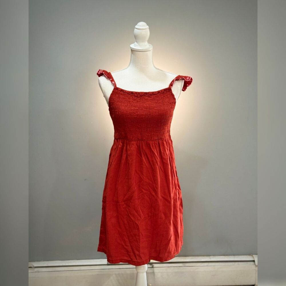 Girls' Rust Old Navy Smocked Dress Size XL (14-16) EUC